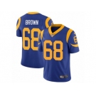 Men's Nike Los Angeles Rams #68 Jamon Brown Vapor Untouchable Limited Royal Blue Alternate NFL Jersey