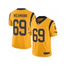 Men's Nike Los Angeles Rams #69 Cody Wichmann Limited Gold Rush NFL Jersey