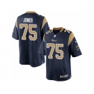 Men's Nike Los Angeles Rams #75 Deacon Jones Limited Navy Blue Team Color NFL Jersey