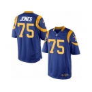 Men's Nike Los Angeles Rams #75 Deacon Jones Limited Royal Blue Alternate NFL Jersey