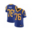 Men's Nike Los Angeles Rams #76 Orlando Pace Vapor Untouchable Limited Royal Blue Alternate NFL Jersey