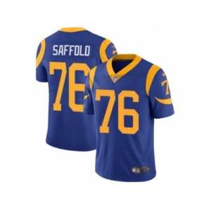 Men's Nike Los Angeles Rams #76 Rodger Saffold Vapor Untouchable Limited Royal Blue Alternate NFL Jersey