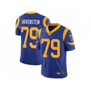 Men's Nike Los Angeles Rams #79 Rob Havenstein Vapor Untouchable Limited Royal Blue Alternate NFL Jersey