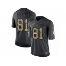 Men's Nike Los Angeles Rams #81 Gerald Everett Limited Black 2016 Salute to Service NFL Jersey