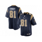 Men's Nike Los Angeles Rams #81 Gerald Everett Limited Navy Blue Team Color NFL Jersey