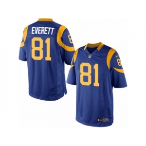 Men's Nike Los Angeles Rams #81 Gerald Everett Limited Royal Blue Alternate NFL Jersey