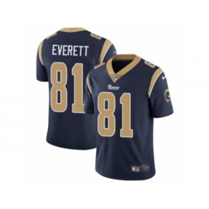 Men's Nike Los Angeles Rams #81 Gerald Everett Vapor Untouchable Limited Navy Blue Team Color NFL Jersey
