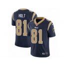 Men's Nike Los Angeles Rams #81 Torry Holt Vapor Untouchable Limited Navy Blue Team Color NFL Jersey