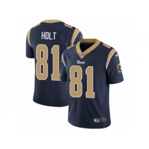 Men's Nike Los Angeles Rams #81 Torry Holt Vapor Untouchable Limited Navy Blue Team Color NFL Jersey