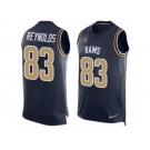 Men's Nike Los Angeles Rams #83 Josh Reynolds Limited Navy Blue Player Name & Number Tank Top NFL Jersey