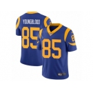 Men's Nike Los Angeles Rams #85 Jack Youngblood Vapor Untouchable Limited Royal Blue Alternate NFL Jersey