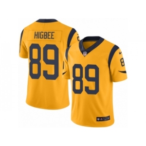 Men's Nike Los Angeles Rams #89 Tyler Higbee Limited Gold Rush NFL Jersey