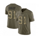 Men's Nike Los Angeles Rams #91 Dominique Easley Limited Olive-Camo 2017 Salute to Service NFL Jersey