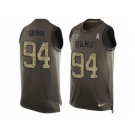 Men's Nike Los Angeles Rams #94 Robert Quinn Limited Green Salute to Service Tank Top NFL Jersey