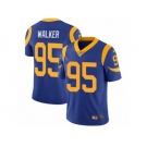 Men's Nike Los Angeles Rams #95 Tyrunn Walker Vapor Untouchable Limited Royal Blue Alternate NFL Jersey