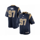 Men's Nike Los Angeles Rams #97 Eugene Sims Limited Navy Blue Team Color NFL Jersey