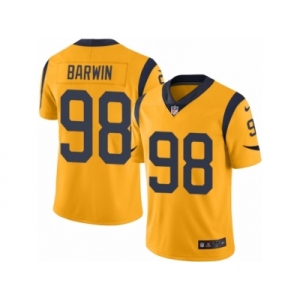 Men's Nike Los Angeles Rams #98 Connor Barwin Limited Gold Rush NFL Jersey