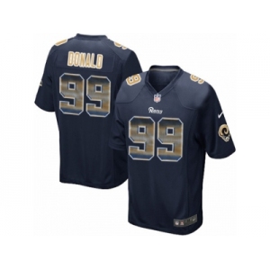 Men's Nike Los Angeles Rams #99 Aaron Donald Limited Navy Blue Strobe NFL Jersey