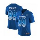 Men's Nike Los Angeles Rams #99 Aaron Donald Limited Royal Blue NFC 2019 Pro Bowl NFL Jersey