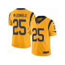 Nike Los Angeles Rams #25 T.J. McDonald Gold Men's Stitched NFL Limited Rush Jersey