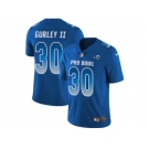 Nike Los Angeles Rams #30 Todd Gurley II Royal Men Stitched NFL Limited NFC 2018 Pro Bowl Jersey