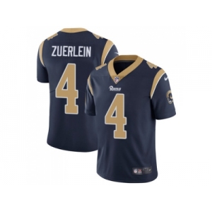 Nike Los Angeles Rams #4 Greg Zuerlein Navy Blue Team Color Men Stitched NFL Vapor Untouchable Limited Jersey