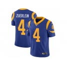 Nike Los Angeles Rams #4 Greg Zuerlein Royal Blue Alternate Men Stitched NFL Vapor Untouchable Limited Jersey