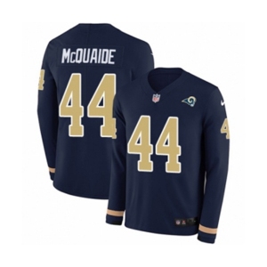 Nike Los Angeles Rams #44 Jacob McQuaide Limited Navy Blue Therma Long Sleeve NFL Jersey