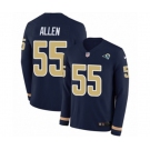 Nike Los Angeles Rams #55 Brian Allen Limited Navy Blue Therma Long Sleeve NFL Jersey