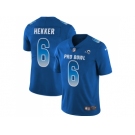 Nike Los Angeles Rams #6 Johnny Hekker Royal Men Stitched NFL Limited NFC 2018 Pro Bowl Jersey