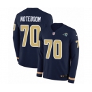 Nike Los Angeles Rams #70 Joseph Noteboom Limited Navy Blue Therma Long Sleeve NFL Jersey