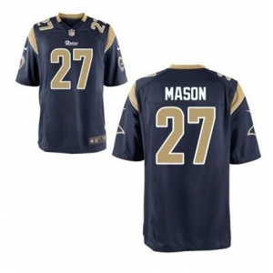 nike nfl jerseys st. louis rams #27 mason blue[nike limited]