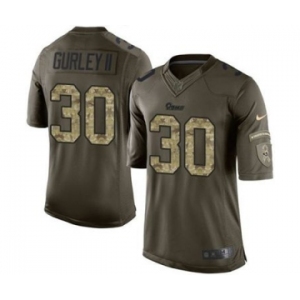 nike nfl jerseys st. louis rams #30 gurleyii army green[nike Limited Salute To Service][gurleyii]