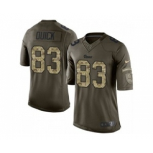 nike nfl jerseys st. louis rams #83 quick army green[nike Limited Salute To Service]