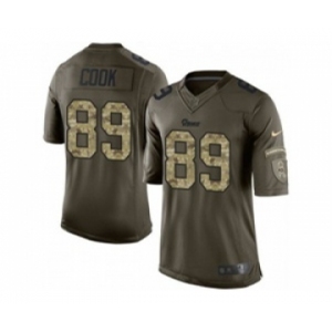 nike nfl jerseys st. louis rams #89 cook army green[nike Limited Salute To Service]