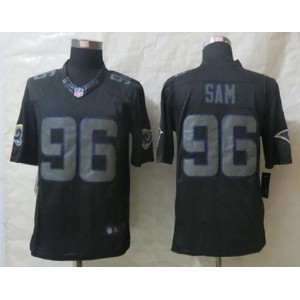 nike nfl jerseys st.louis rams #96 sam black[nike impact limited]