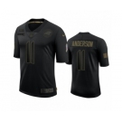 Carolina Panthers #11 Robby Anderson Black 2020 Salute to Service Limited Jersey