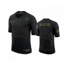 Carolina Panthers #22 Christian McCaffrey Black 2020 Salute to Service Limited Jersey