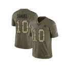 Men Nike Carolina Panthers #10 Curtis Samuel Limited Olive Camo 2017 Salute to Service NFL Jersey