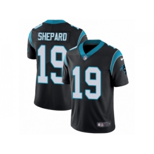 Men Nike Carolina Panthers #19 Russell Shepard Black Team Color Vapor Untouchable Limited Player NFL Jersey