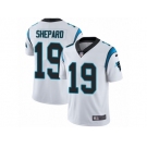 Men Nike Carolina Panthers #19 Russell Shepard White Vapor Untouchable Limited Player NFL Jersey