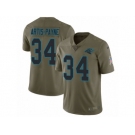 Men Nike Carolina Panthers #34 Cameron Artis-Payne Limited Olive 2017 Salute to Service NFL Jersey