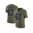 Men Nike Carolina Panthers #67 Ryan Kalil Limited Olive 2017 Salute to Service NFL Jersey