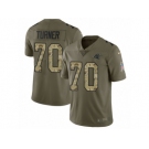 Men Nike Carolina Panthers #70 Trai Turner Limited Olive Camo 2017 Salute to Service NFL Jersey