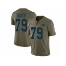 Men Nike Carolina Panthers #79 Chris Scott Limited Olive 2017 Salute to Service NFL Jersey