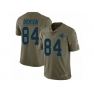 Men Nike Carolina Panthers #84 Ed Dickson Limited Olive 2017 Salute to Service NFL Jersey