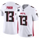 Men's Atlanta Falcons #13 Bradley Pinion White 2025 F.U.S.E With 1-Star C Patch Vapor Untouchable Limited Football Stitched Jersey