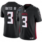 Men's Atlanta Falcons #3 Jesse Bates III Black 2025 F.U.S.E With 4-Star C Patch Vapor Untouchable Limited Football Stitched Jersey