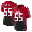 Men's Atlanta Falcons #55 Kaden Elliss Red Black 2025 F.U.S.E Vapor Untouchable Limited Football Stitched Jersey