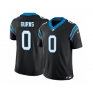 Men's Carolina Panthers #0 Brian Burns Black 2023 F.U.S.E. Vapor Untouchable Football Stitched Jersey